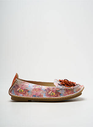 Mocassins tissage satiné talon plat jusqu'à 3cm orange LAURA VITA femme