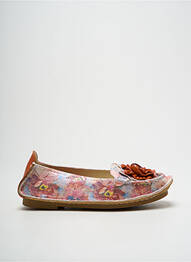 Mocassins tissage satiné talon plat jusqu'à 3cm orange LAURA VITA femme