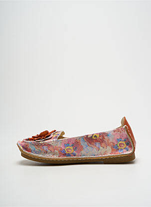 Mocassins tissage satiné talon plat jusqu'à 3cm orange LAURA VITA femme