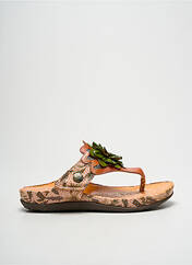 Tongs orange LAURA VITA pour femme seconde vue