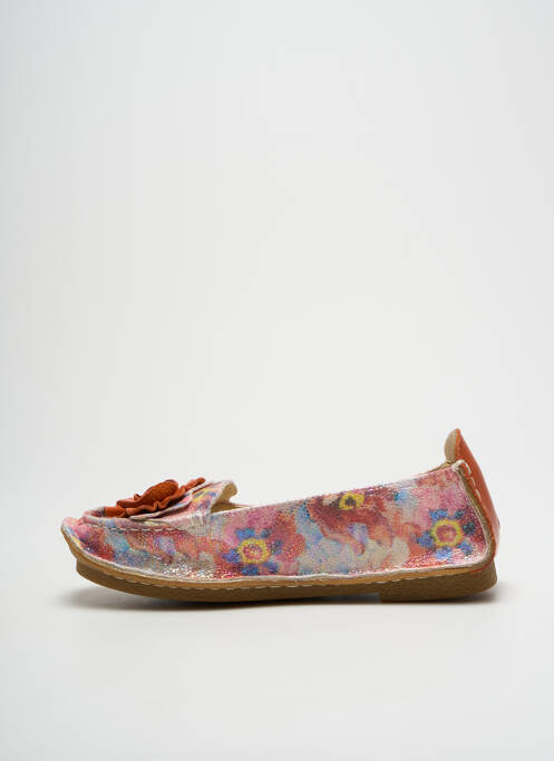 Mocassins orange LAURA VITA pour femme
