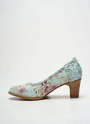 Ballerines impression talon de 4 à 6cm bleu LAURA VITA femme