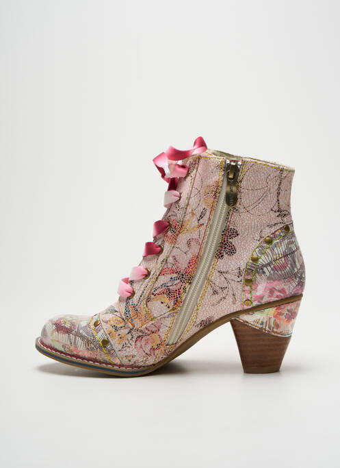 Bottines/Boots rose LAURA VITA pour femme
