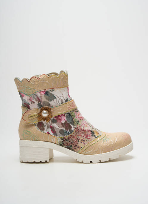 Bottines/Boots beige LAURA VITA pour femme