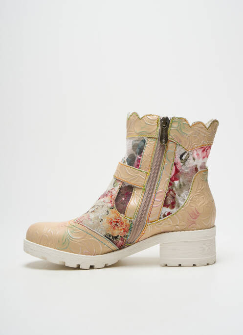 Bottines/Boots beige LAURA VITA pour femme