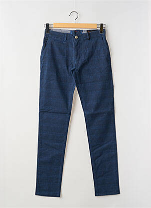 Pantalon chino stretch taille normale bleu LA CIBLE ROUGE homme