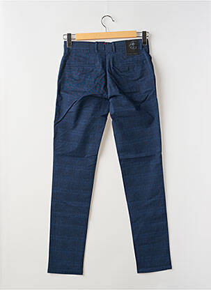 Pantalon chino stretch taille normale bleu LA CIBLE ROUGE homme
