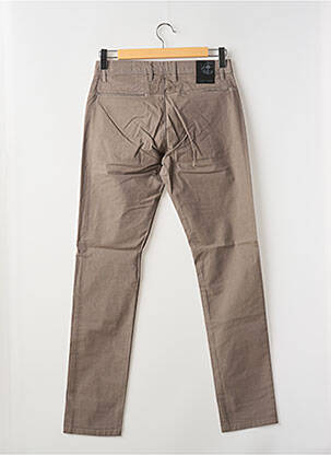 Pantalon droit stretch taille normale marron LA CIBLE ROUGE homme