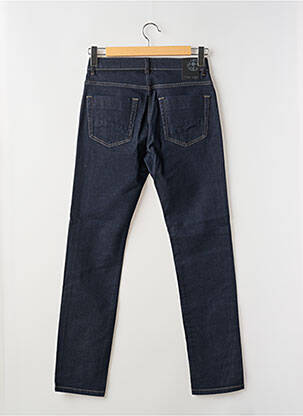Jeans coupe droite fermeture zippée sous rabat boutonné taille normale bleu LA CIBLE ROUGE homme