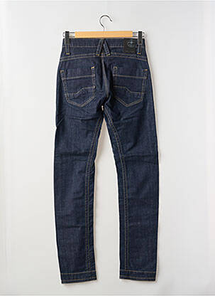Jeans coupe droite fermeture zippée sous rabat boutonné taille normale bleu LA CIBLE ROUGE homme