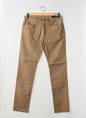 Pantalon droit coupe droite marron LA CIBLE ROUGE homme