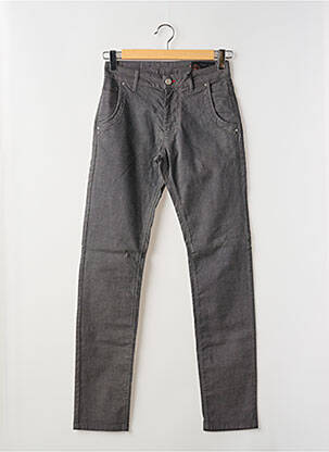 Pantalon slim stretch taille normale gris LA CIBLE ROUGE homme