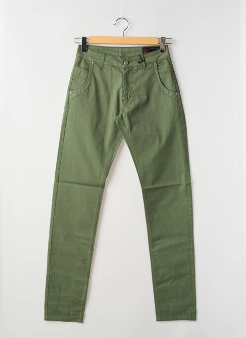 Pantalon chino vert LA CIBLE ROUGE pour homme