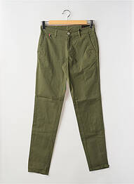 Pantalon chino stretch taille normale vert LA CIBLE ROUGE homme