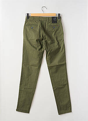 Pantalon chino stretch taille normale vert LA CIBLE ROUGE homme
