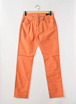 Jeans coupe droite orange LA CIBLE ROUGE pour homme