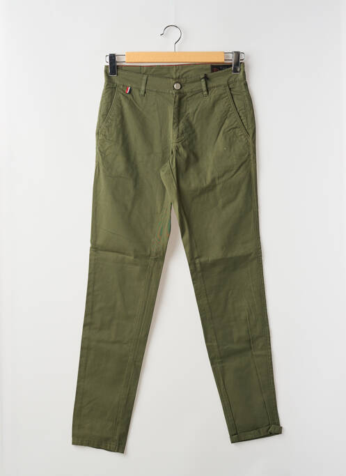 Pantalon chino stretch taille normale vert LA CIBLE ROUGE homme