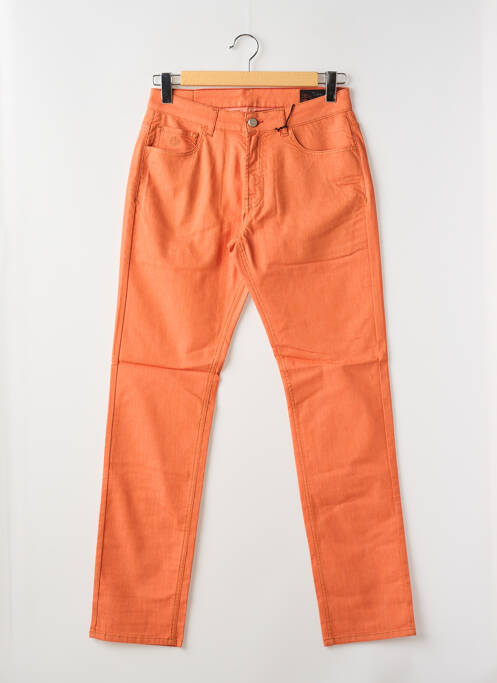 Jeans coupe droite orange LA CIBLE ROUGE pour homme