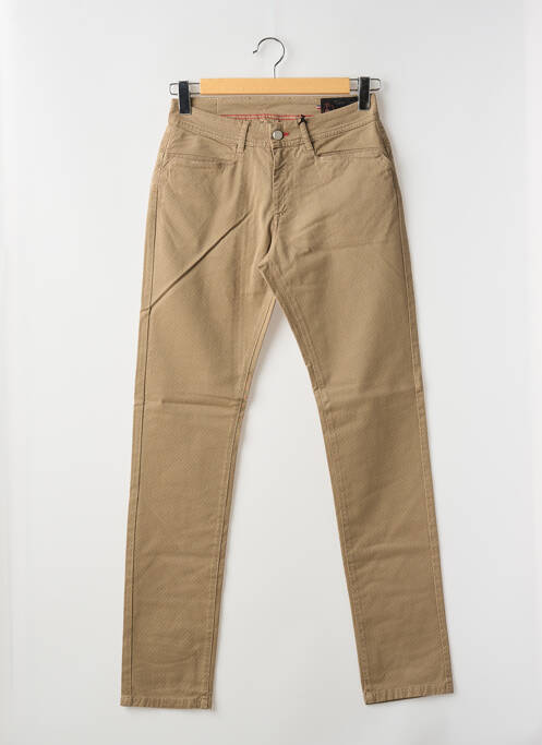 Pantalon chino beige LA CIBLE ROUGE pour homme