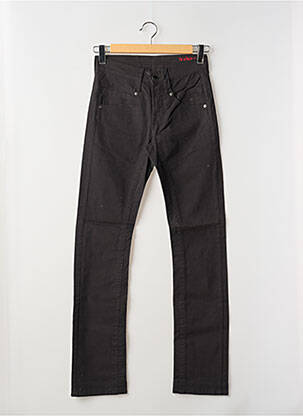 Pantalon droit stretch taille normale noir LA CIBLE ROUGE homme
