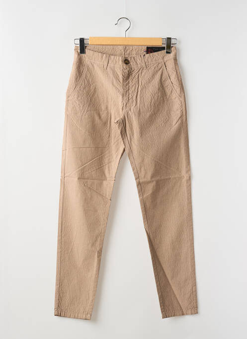 Pantalon chino marron LA CIBLE ROUGE homme