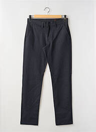 Pantalon slim fermeture zippée sous rabat boutonné bleu LA CIBLE ROUGE homme