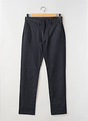 Pantalon slim fermeture zippée sous rabat boutonné bleu LA CIBLE ROUGE homme