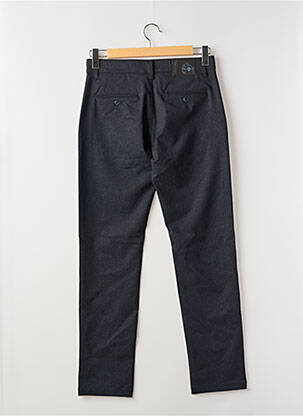 Pantalon slim fermeture zippée sous rabat boutonné bleu LA CIBLE ROUGE homme
