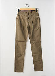 Pantalon chino stretch taille normale vert LA CIBLE ROUGE homme