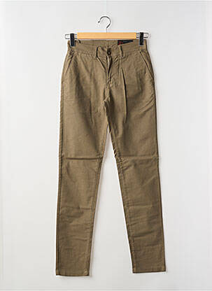 Pantalon chino stretch taille normale vert LA CIBLE ROUGE homme