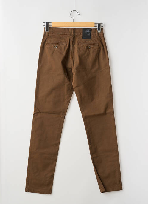 Pantalon chino marron LA CIBLE ROUGE pour homme