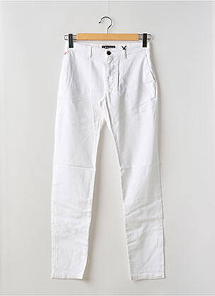 Pantalon chino stretch taille normale blanc LA CIBLE ROUGE homme