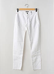 Pantalon chino blanc LA CIBLE ROUGE pour homme seconde vue