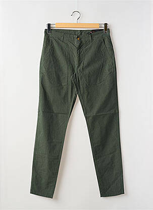 Pantalon chino stretch taille normale vert LA CIBLE ROUGE homme