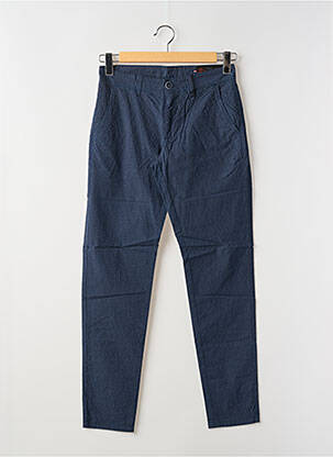Pantalon chino stretch taille normale bleu LA CIBLE ROUGE homme