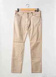 Pantalon droit stretch taille normale beige LA CIBLE ROUGE homme
