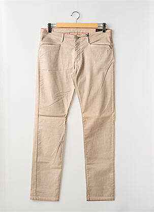 Pantalon droit stretch taille normale beige LA CIBLE ROUGE homme