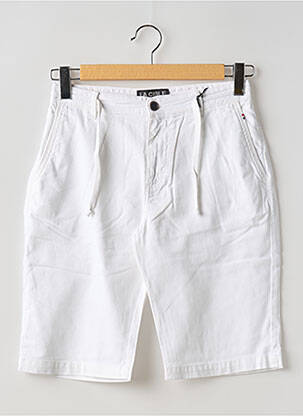 Bermuda stretch taille normale blanc LA CIBLE ROUGE homme
