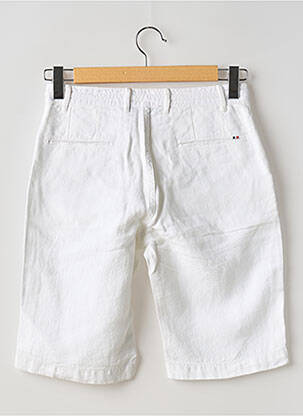 Bermuda coupe droite taille normale blanc LA CIBLE ROUGE homme