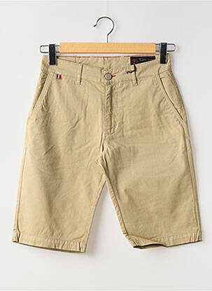 Bermuda stretch taille normale beige LA CIBLE ROUGE homme