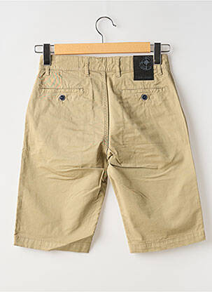 Bermuda stretch taille normale beige LA CIBLE ROUGE homme