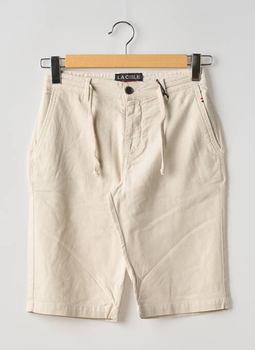 Bermuda beige LA CIBLE ROUGE pour homme