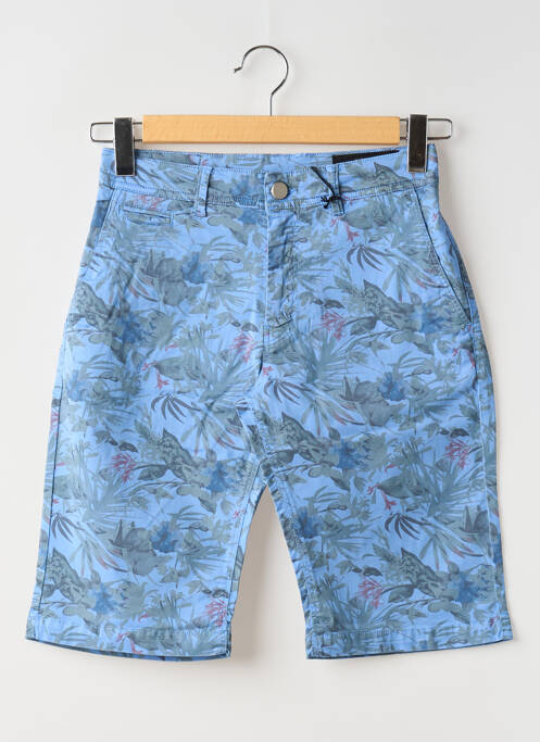 Bermuda bleu LA CIBLE ROUGE pour homme