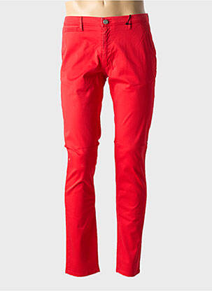 Pantalon chino poches rouge LA CIBLE ROUGE homme