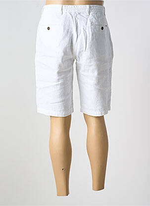 Bermuda coupe droite taille normale blanc LA CIBLE ROUGE homme