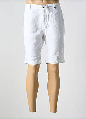 Bermuda coupe droite taille normale blanc LA CIBLE ROUGE homme