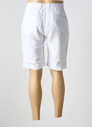 Bermuda coupe droite taille normale blanc LA CIBLE ROUGE homme