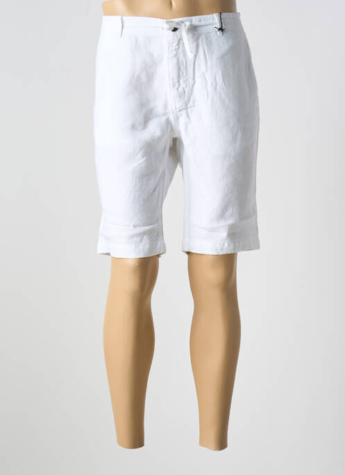 Bermuda blanc LA CIBLE ROUGE pour homme