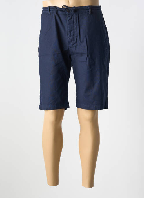 Bermuda bleu LA CIBLE ROUGE pour homme