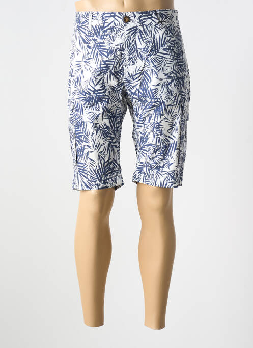 Bermuda bleu LA CIBLE ROUGE pour homme